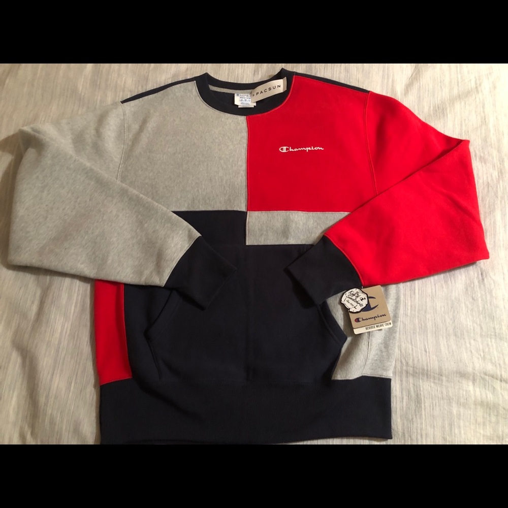 Champion colorblock Crewneck Sweatshirt-SOLD OUT - Picture 4 of 8